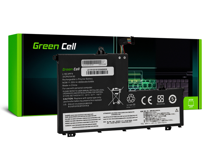 Green Cell baterija L19C3PF1 L19D3PF1 L19L3PF8 L19M3PF1 za Lenovo ThinkBook 14-IIL 14-IML 15-IIL 15-IML (LE176)