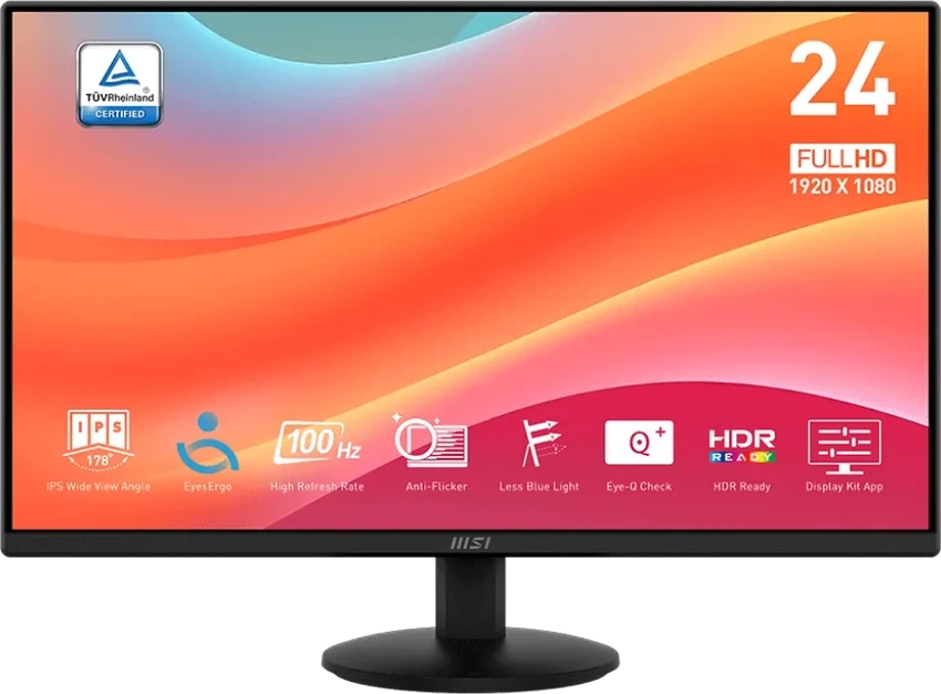 Monitor MSI PRO MP242L 60,5 cm (23,8″) FHD IPS LED 100 Hz