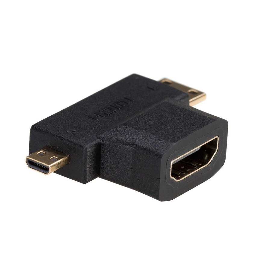 Adapter/pretvornik iz HDMI (Ž) na Micro HDMI (M) / Mini HDMI (M) AK-AD-23