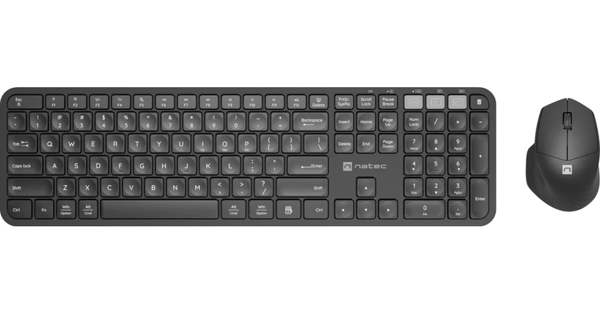 Tipkovnica in miška brezžični combo komplet Natec OCTOPUS NKL-1998