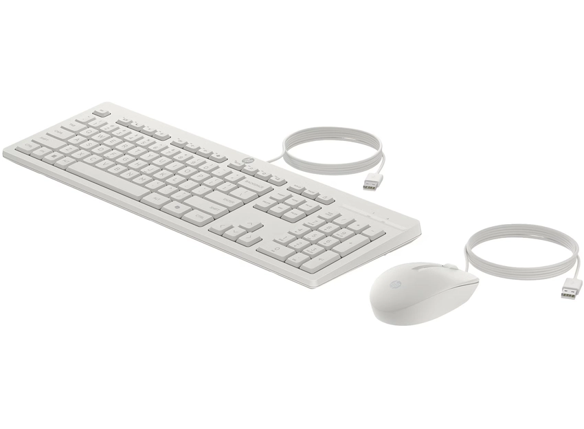 Tipkovnica in miška USB HP 225 Combo bela