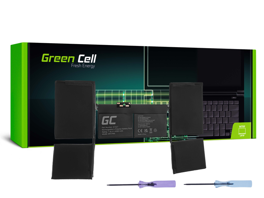 Green Cell baterija A1527 za Apple MacBook 12 A1534 (Early 2015, Early 2016, Mid 2017) (AP27WX)