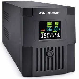 Brezprekinitveno napajanje Qoltec 53771 2000VA | 1200W | LCD | USB | RJ45