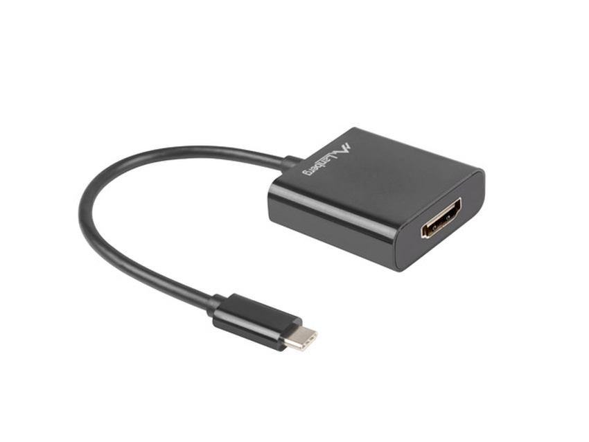 Adapter USB-C LANBERG 3.1 (M) -> HDMI (F) 15CM