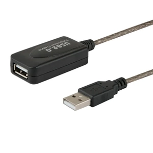 Kabel USB podaljšek Moški - Ženski priklop 10M Savio CL-130 USB 2.0-A