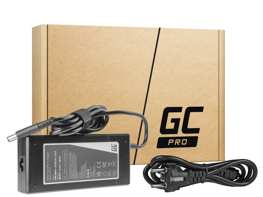 Green Cell PRO polnilec / AC Adapter 19.5V 9.23A 180W za Dell Latitude E5510 E7240 E7440 Alienware 13 14 15 M14x M15x R1 R2 R3 (AD107P)