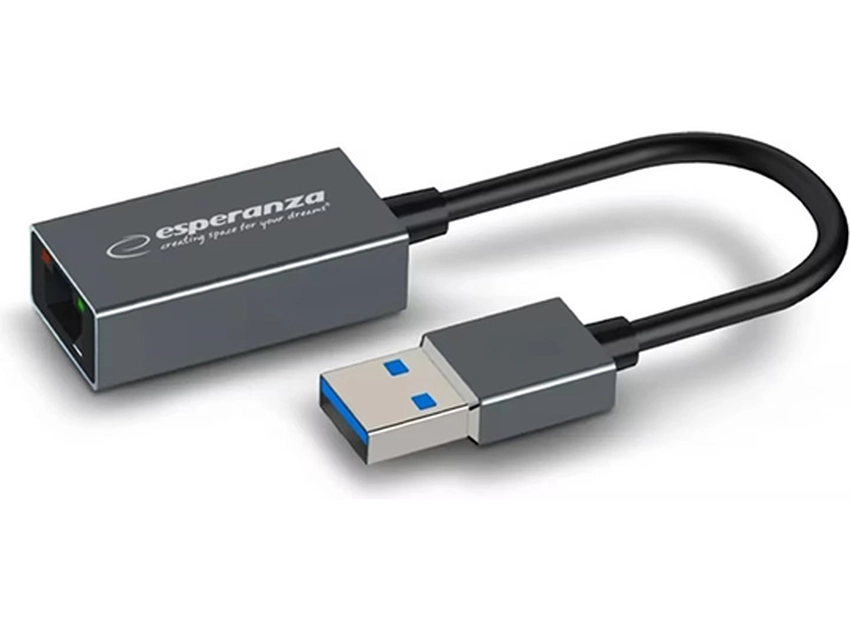 Pretrvornik/adapter iz USB 3.0 na Giga LAN (RJ45) Esperanza ENA101
