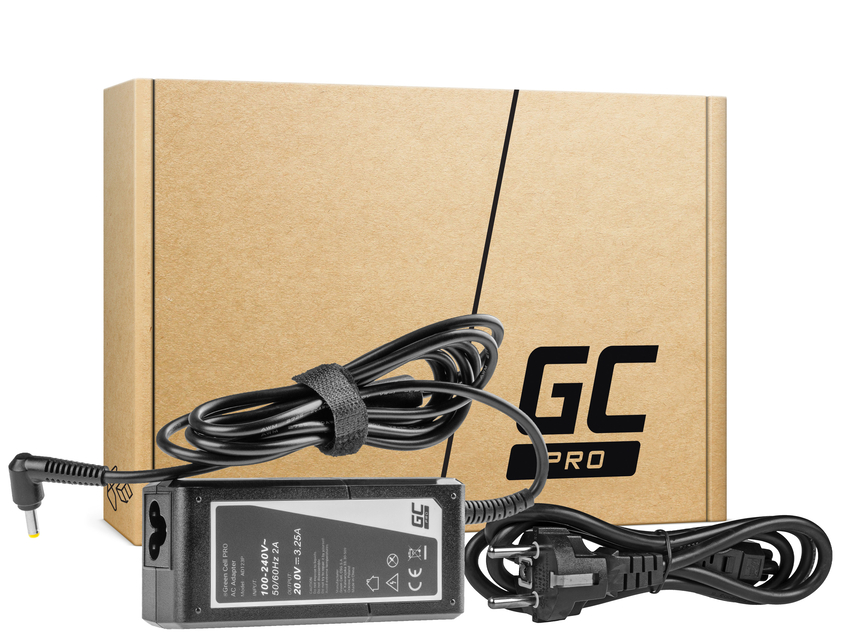 Green Cell PRO polnilec / AC Adapter 20V 3.25A 65W za Lenovo IdeaPad 3, IdeaPad 5, 320-15 510-15 S145-14 S145-15 S340-14 S540-14 (AD123P)
