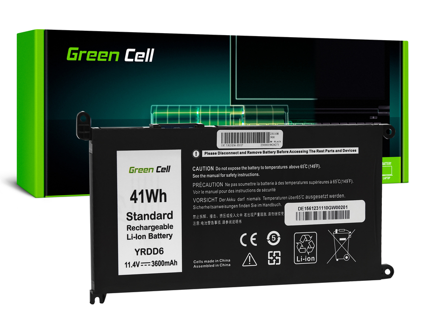 Green Cell baterija YRDD6 1VX1H to Dell Vostro 5490 5590 5481 Inspiron 5481 5482 (DE156)