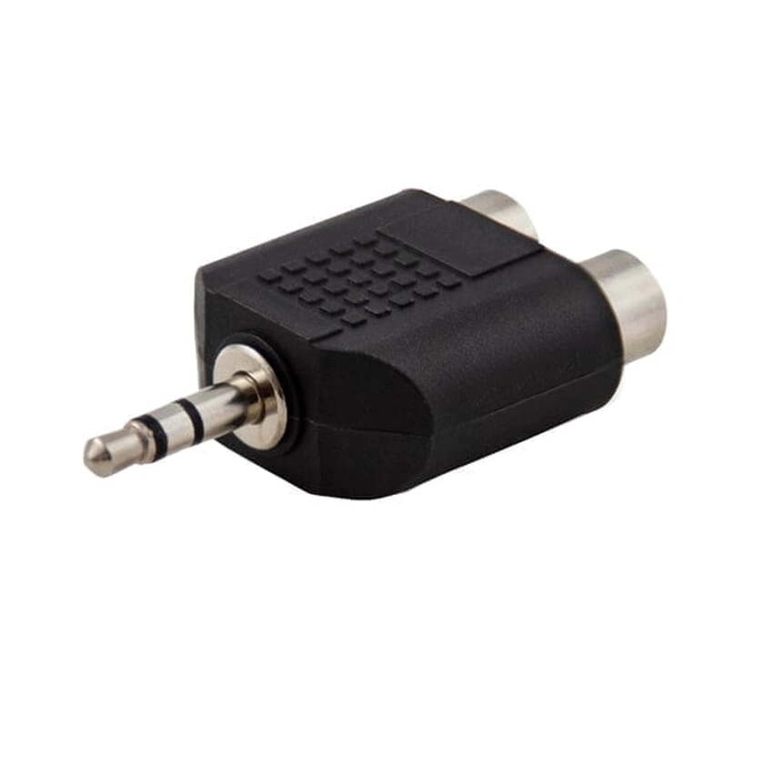Adapter, pretvornik iz 2x RCA na 1x stereo Jack 3.5mm CLS-19