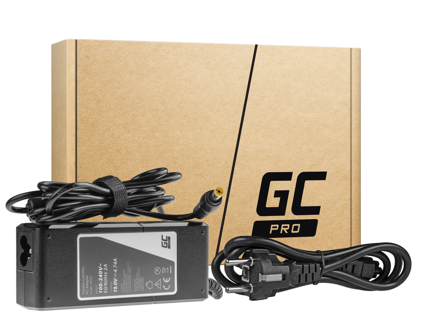 Green Cell PRO polnilec / AC Adapter 19V 4.74A 90W za Acer Aspire 5733 5749 5749Z 5750 5750G 7750G V3-531 V3-551 V3-571 V3-571G (AD02P)