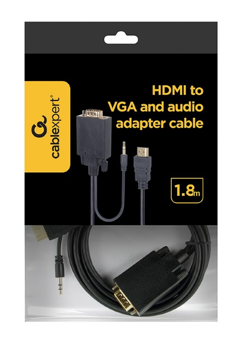 Kabelski vmesnik iz HDMI na VGA Gembird A-HDMI-VGA-03-6