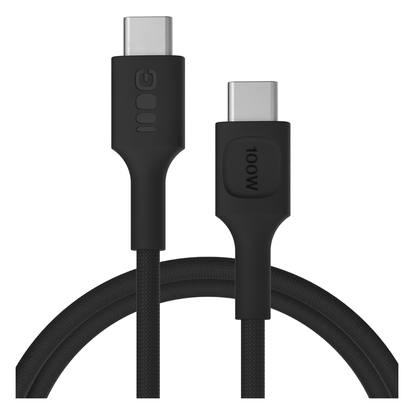 USB-C kabel 1.2m 100W Greencell PowerStream Fast Charging PD Panther Black (KABGC100PS120PB)