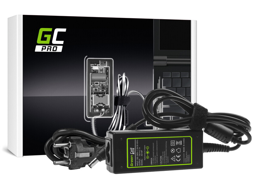 Green Cell PRO polnilec / AC Adapter 19V 2.1A 40W za Samsung N100 N130 N145 N148 N150 NC10 NC110 N150 Plus (AD19P)