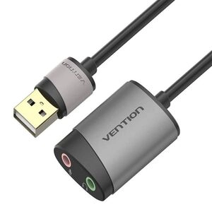 USB zvočna kartica Vention CDKHB 0.15M siva
