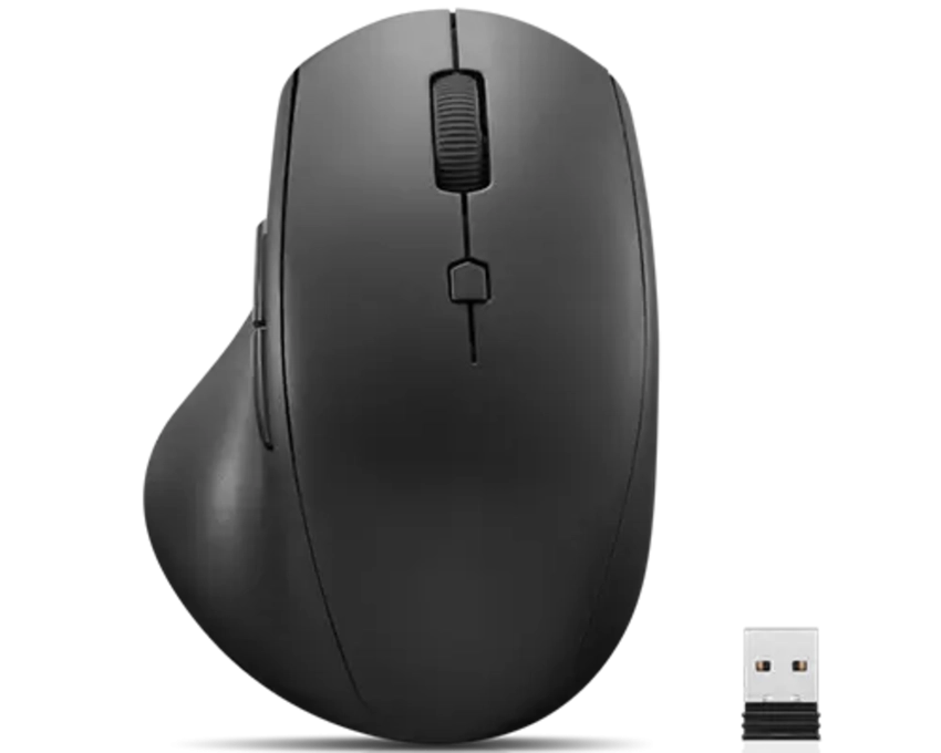 Miška brezžična Lenovo 600, ergonomska, črna