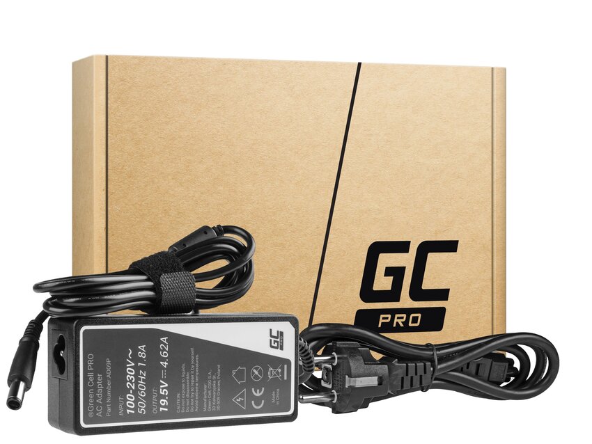 Green Cell PRO polnilec / AC Adapter 19.5V 4.62A 90W za Dell Inspiron 15R N5010 N5110 Latitude E6410 E6420 E6430 E6510 E6520 (AD09P)