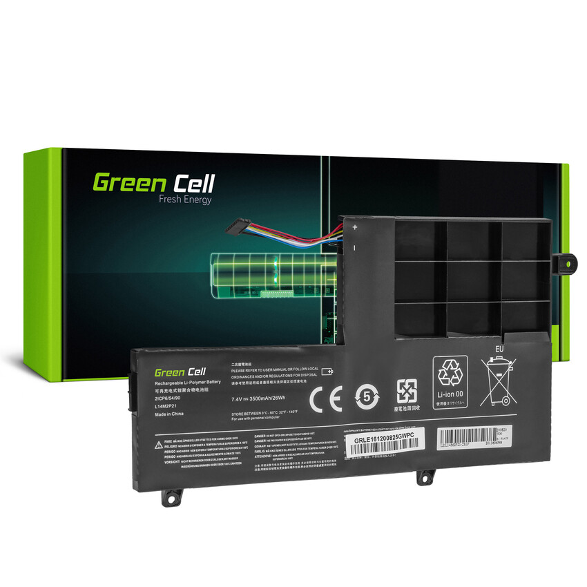 Green Cell baterija L14L2P21 L14M2P21 za Lenovo Yoga 500-14 500-14IBD 500-14ISK 500-15 500-15IBD 500-15ISK (LE161)