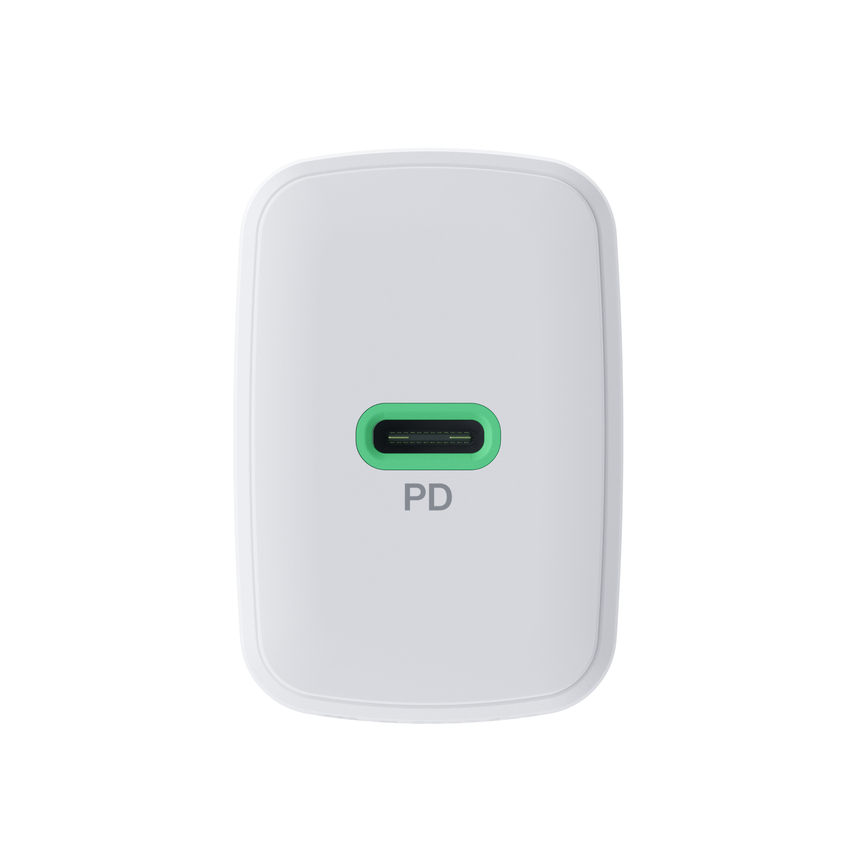 Greencell PowerSource Solo30 polnilec USB C weiß Power Adapter 30W napajalni kabel (CHARB-GC-30C-W)