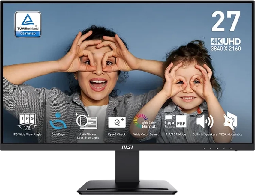 Monitor MSI PRO MP273UDE 68,6 cm (27″) 4K UHD IPS LED 60Hz 4ms