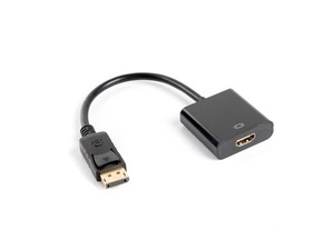 Adapter Displayport - HDMI , 15cm, Lanberg AD-0009-BK
