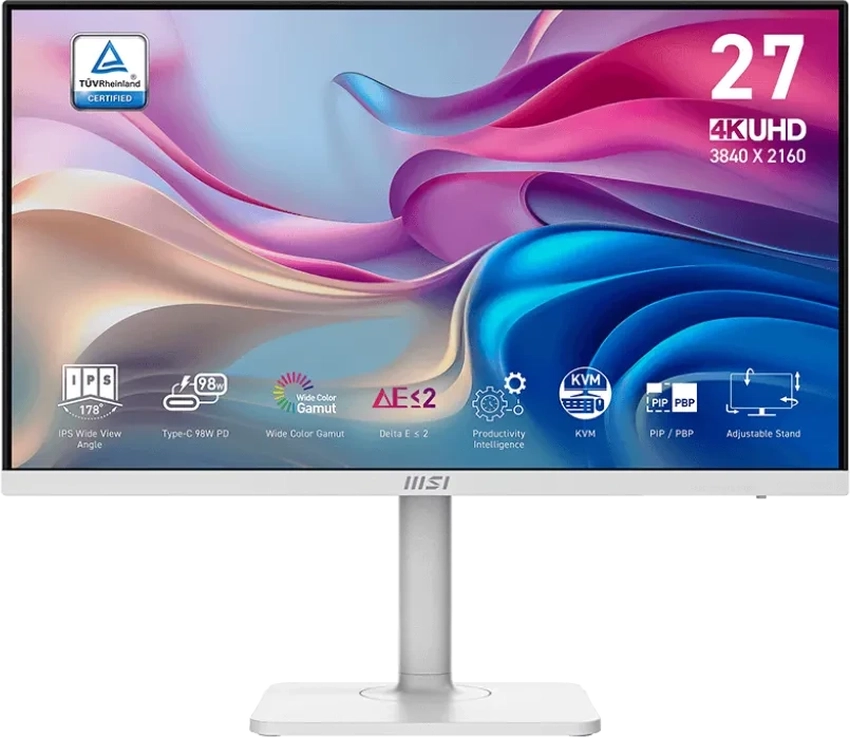 Monitor MSI Modern MD272UPHW 68,6 cm (27″) 4K UHD IPS LED HDR 60 Hz