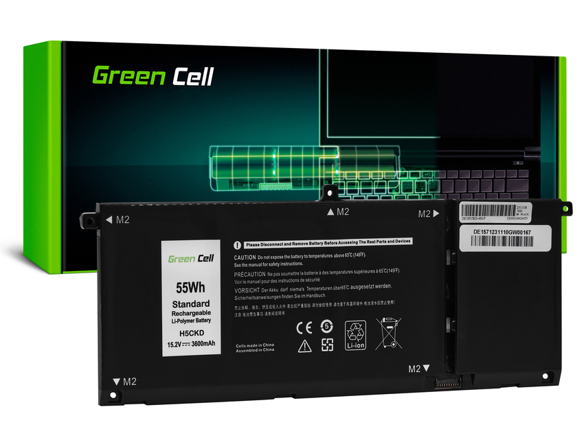 Green Cell baterija H5CKD TXD03 to Dell Inspiron 5400 5401 5406 7300 5501 5502 5508 (DE157)