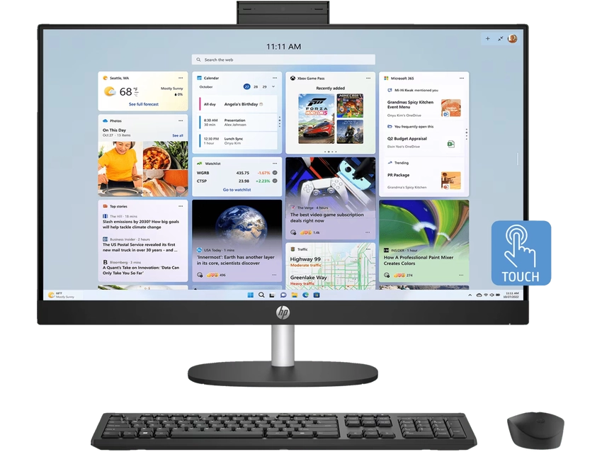 Računalnik HP All-in-One 27-cr1003ne | U7 155U | 32GB RAM | Touch