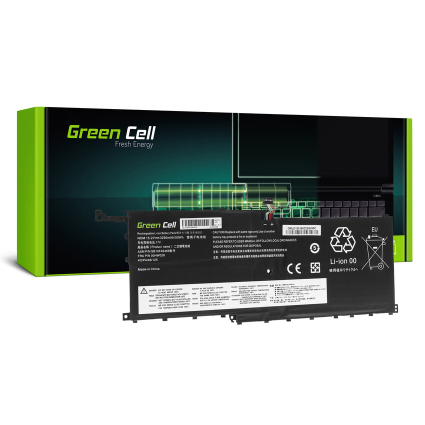 Green Cell baterija 00HW028 za Lenovo ThinkPad X1 Carbon 4th Gen i Lenovo ThinkPad X1 Yoga (1st Gen, 2nd Gen) (LE130)