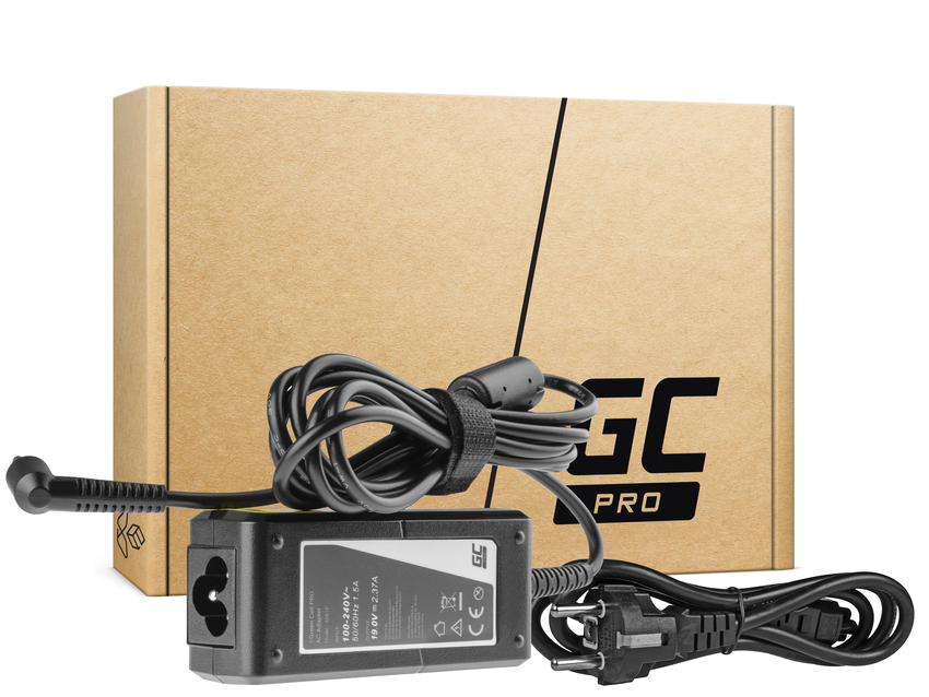 Green Cell PRO polnilec / AC Adapter 19V 2.37A 45W za Asus ZenBook UX21E UX31E, Acer Chromebook 11 CB3-111 13 CB5-311 (AD61P)