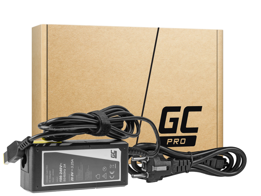 Green Cell PRO polnilec / AC Adapter 20V 3.25A 65W za Lenovo B50-80 G50 G50-30 V130-15IKB V310-15IKB IdeaPad S500 ThinkPad S540 (AD38AP)