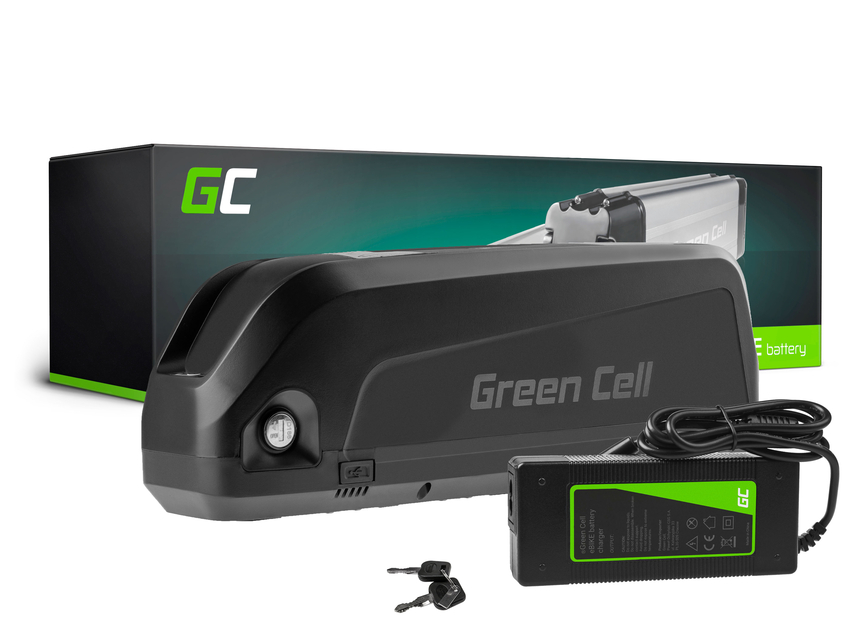 Green Cell E-bike baterija 36V 20Ah 720Wh Down Tube Ebike EC5 za Ancheer, Samebike, Fafrees with polnilec (EBIKE77STD)