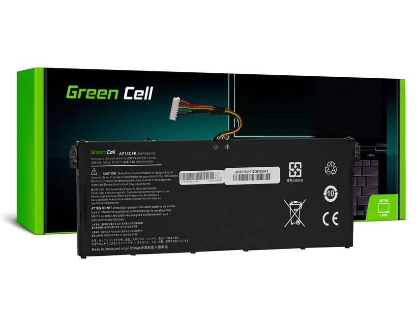 Green Cell AP18C4K AP18C8K baterija za Acer Aspire 3 A315-23 5 A514-54 A515-57 Swift 1 SF114-34 3 SF314-42 SF314-43 SF314-57 (AC82)