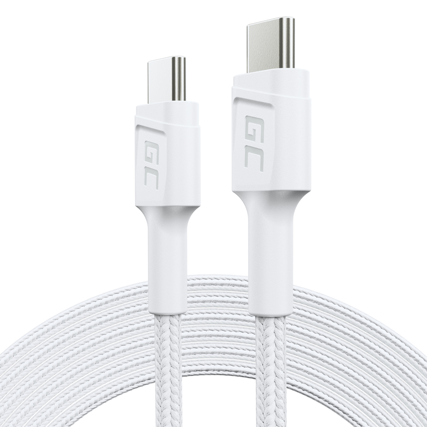 kabel bel USB-C Type C 2m Green Cell PowerStream s hitrim polnjenjem napajalni kabel 60W, Ultra Charge, Quick Charge 3.0 (KABGC29W)